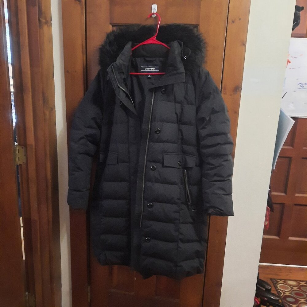 Super Insulated Cold Weather Down Coat Light Weight Lands End